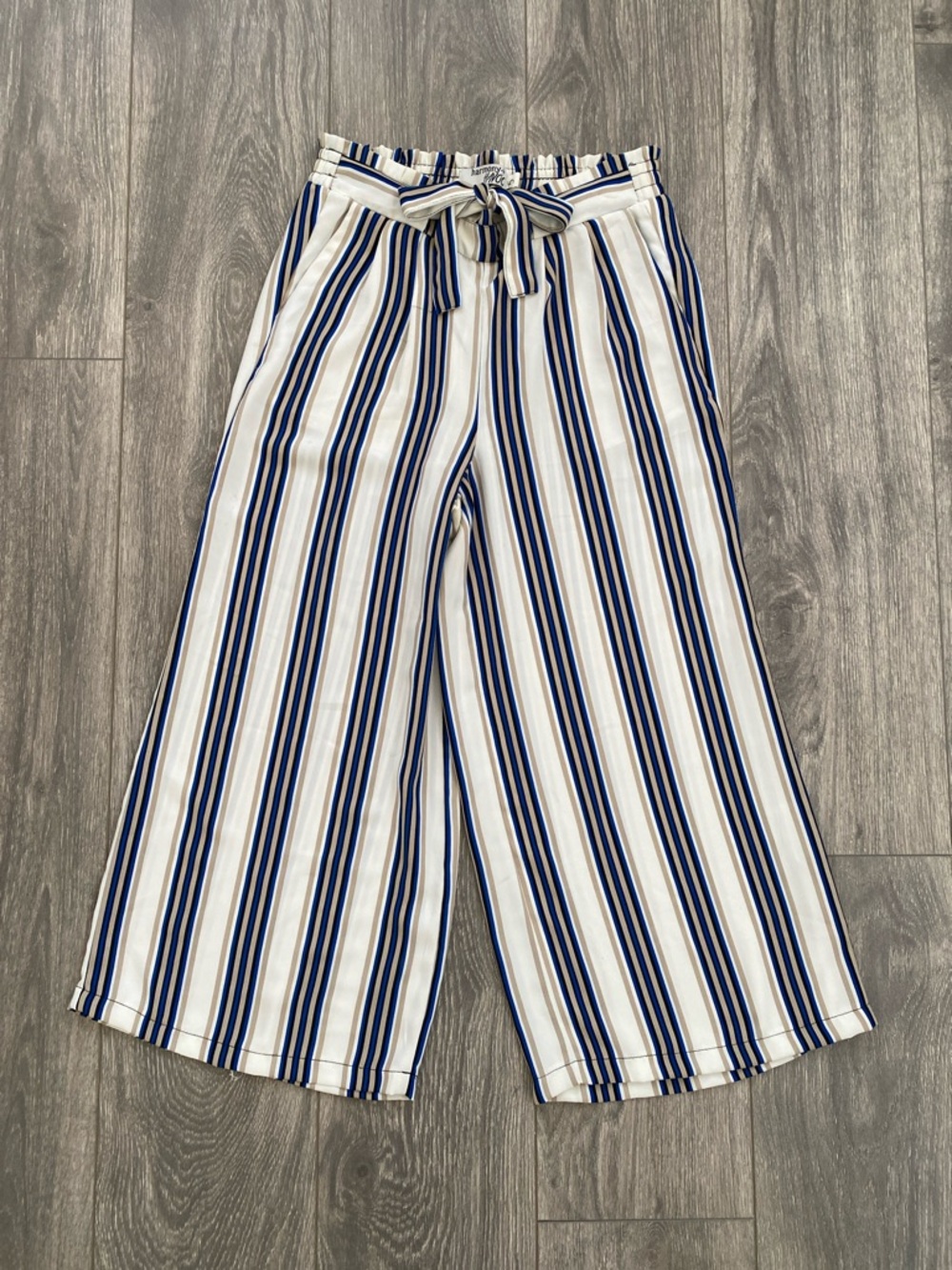 Harmony + Havoc - High Waisted Striped Wide Leg Pants - Size 5